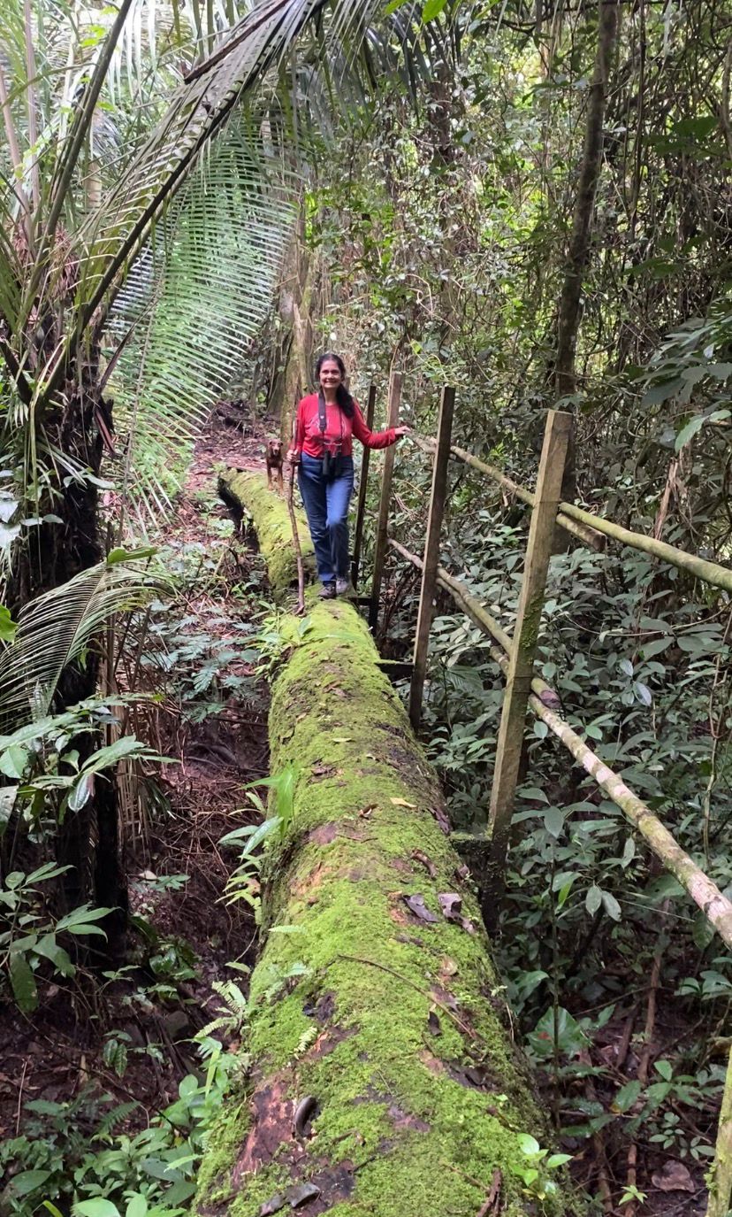 Silvia en el bosque amazónico